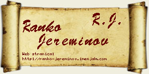 Ranko Jereminov vizit kartica